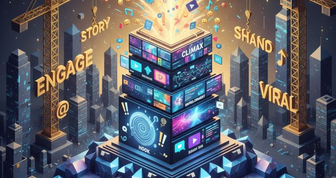 Фундамент сценария для успешного Reels, архитектура видеоконтента, генератор Vlex AI