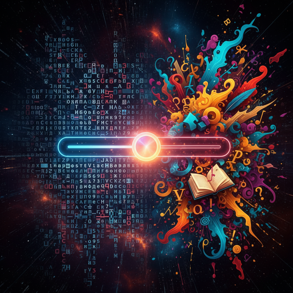 Настройка уровня творчества AI-писателя, от строгого текста до креативного контента, контроль тона и стиля генерации