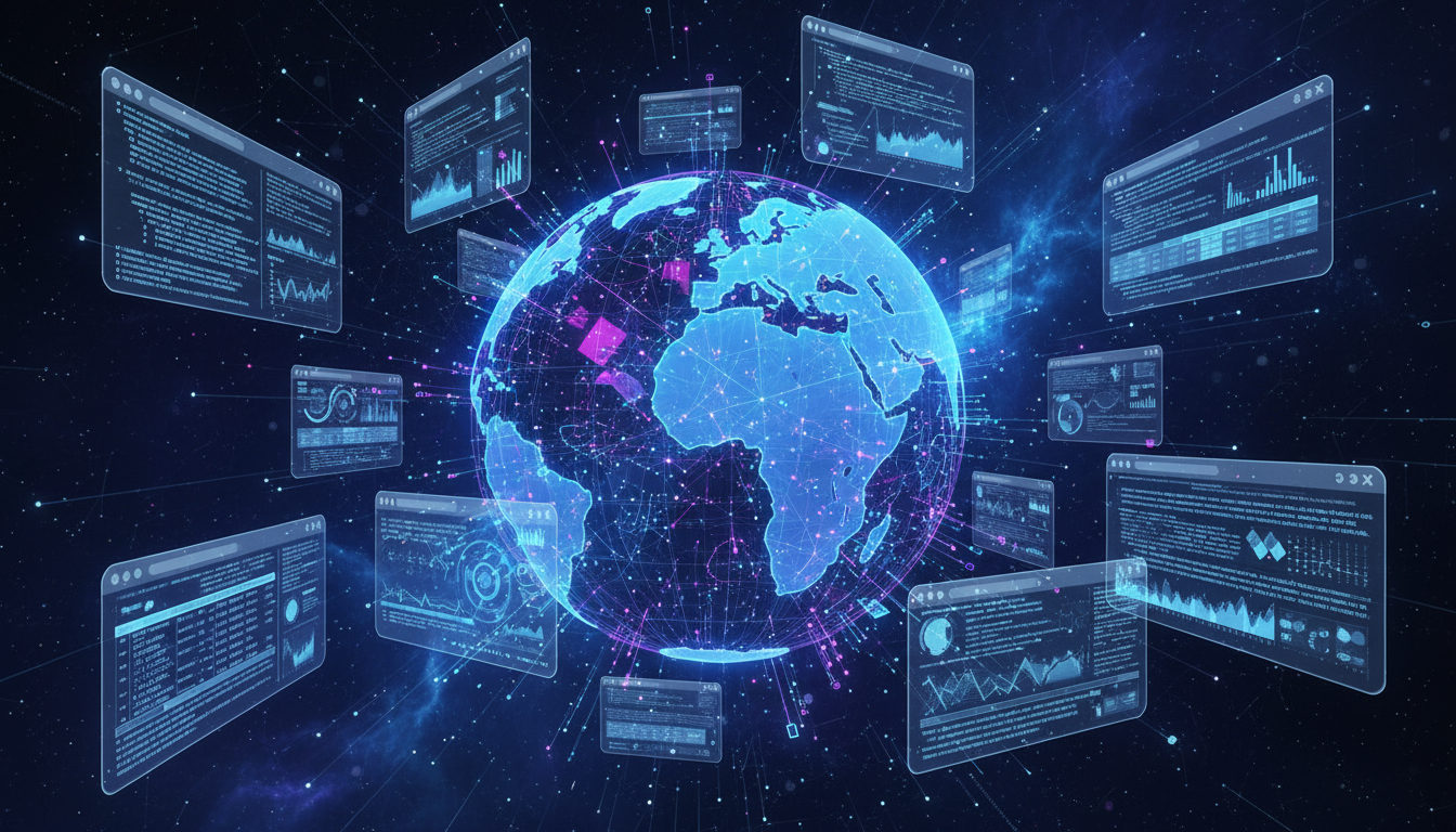 цифровое изображение земли синие и фиолетовые оттенки экраны с данными графики диаграммы аналитика глобальная сеть кибербезопасность технологии искусственный интеллект