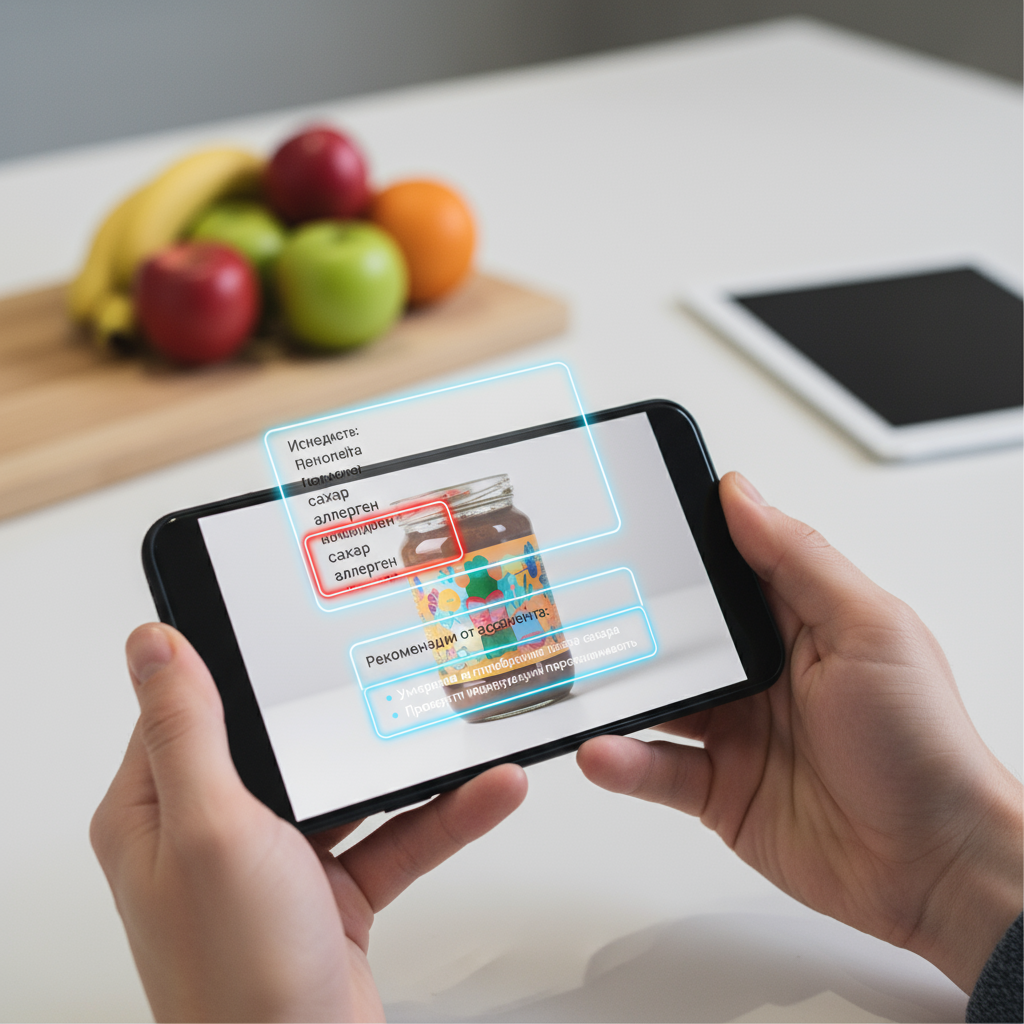 AI-видение анализ этикетки продукта и выявление скрытых сахаров — AI-нутрициолог, личный ai-ассистент